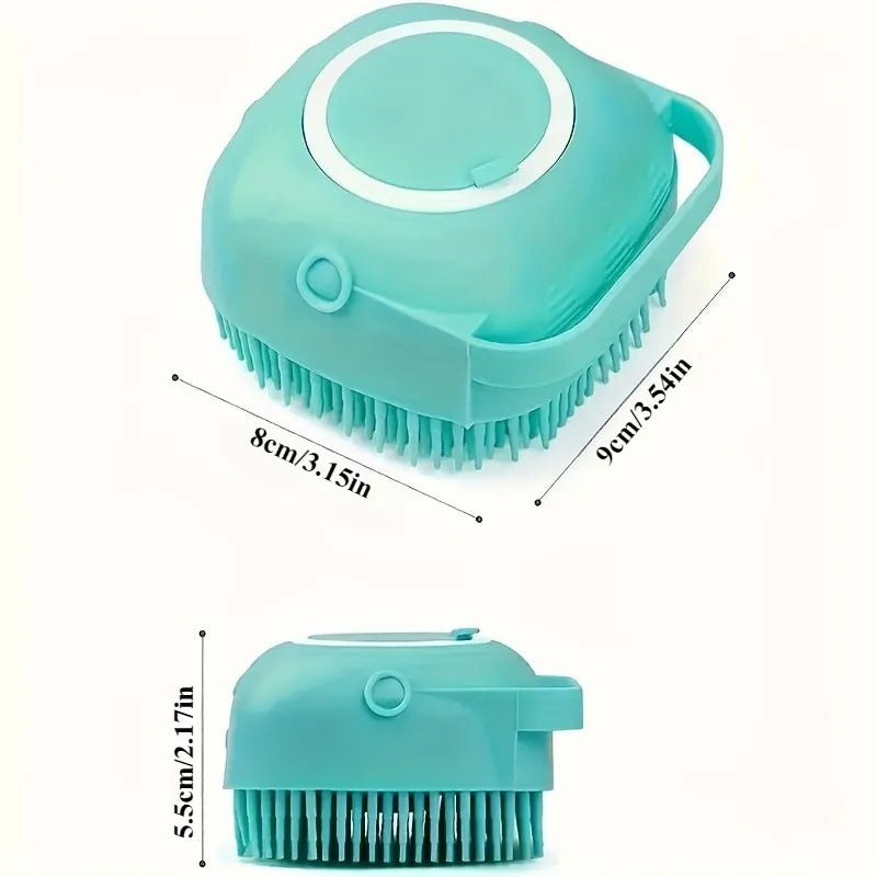 Soap Dispensing Pet Bath Brush