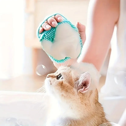 Soap Dispensing Pet Bath Brush